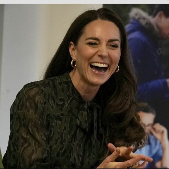 ASOS Gold Twisted Hoop Earrings, ASO Kate Middleton - Picture 3 of 6